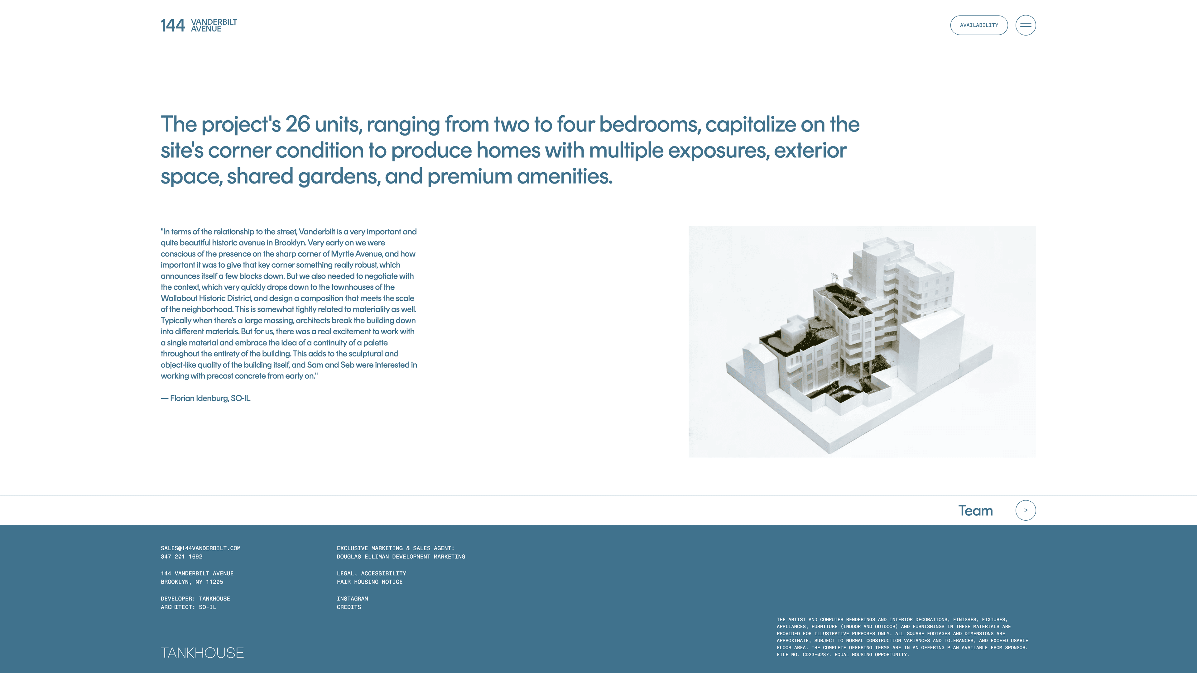 Screenshot Tankhouse Seite